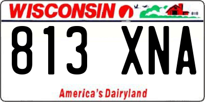 WI license plate 813XNA