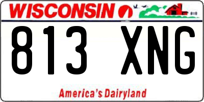 WI license plate 813XNG