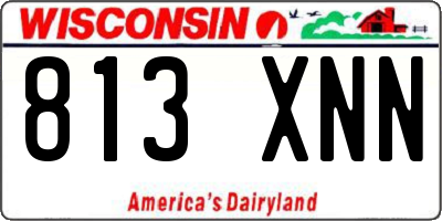 WI license plate 813XNN