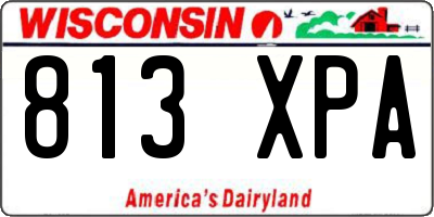 WI license plate 813XPA