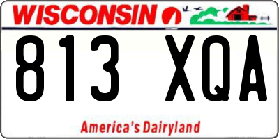 WI license plate 813XQA
