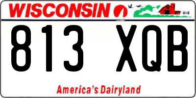 WI license plate 813XQB