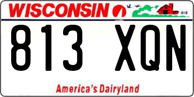 WI license plate 813XQN