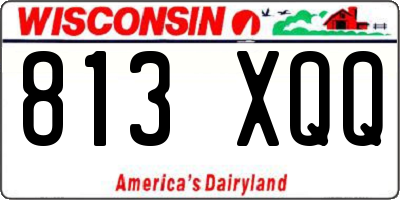 WI license plate 813XQQ
