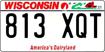 WI license plate 813XQT