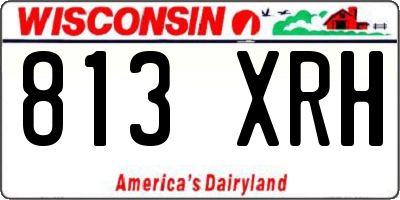 WI license plate 813XRH