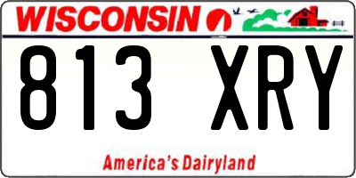 WI license plate 813XRY