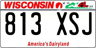 WI license plate 813XSJ