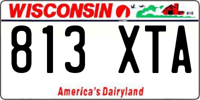 WI license plate 813XTA