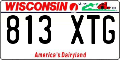 WI license plate 813XTG
