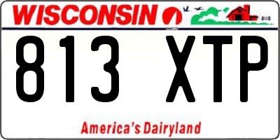 WI license plate 813XTP