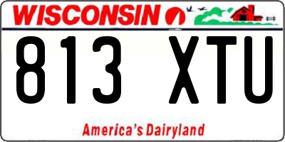 WI license plate 813XTU