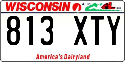 WI license plate 813XTY