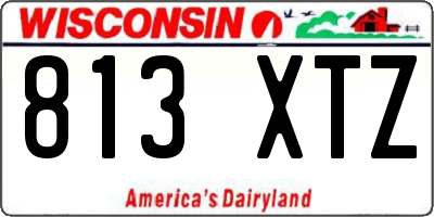 WI license plate 813XTZ