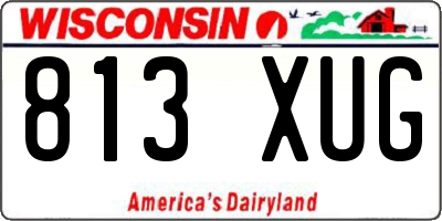 WI license plate 813XUG