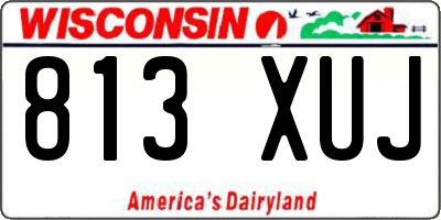 WI license plate 813XUJ