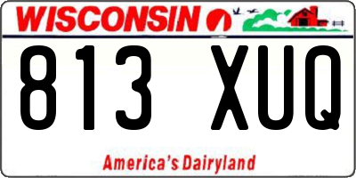 WI license plate 813XUQ