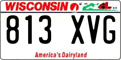 WI license plate 813XVG