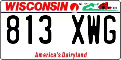 WI license plate 813XWG