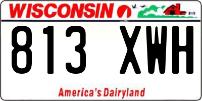 WI license plate 813XWH