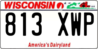 WI license plate 813XWP