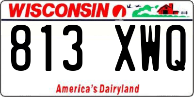 WI license plate 813XWQ