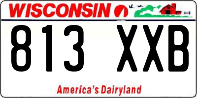 WI license plate 813XXB