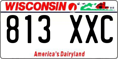 WI license plate 813XXC