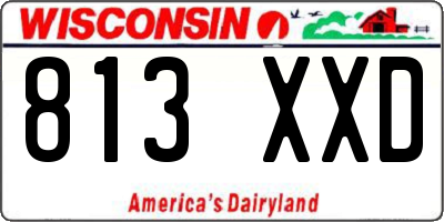 WI license plate 813XXD
