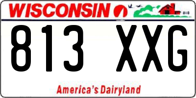 WI license plate 813XXG