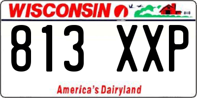 WI license plate 813XXP