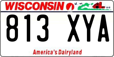 WI license plate 813XYA