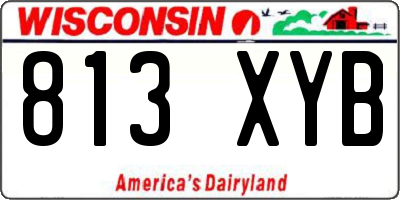WI license plate 813XYB
