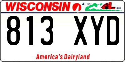 WI license plate 813XYD