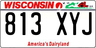WI license plate 813XYJ