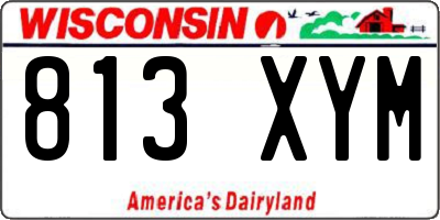 WI license plate 813XYM