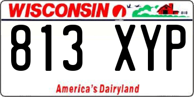 WI license plate 813XYP
