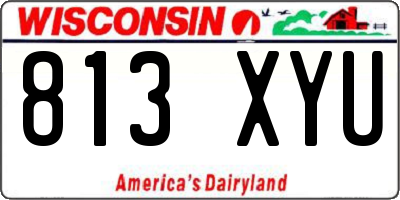 WI license plate 813XYU
