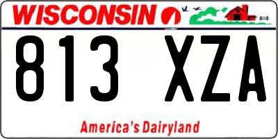 WI license plate 813XZA