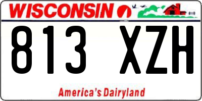 WI license plate 813XZH