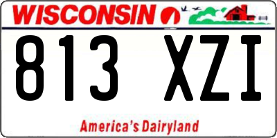 WI license plate 813XZI