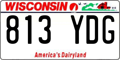 WI license plate 813YDG