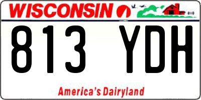WI license plate 813YDH
