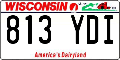 WI license plate 813YDI