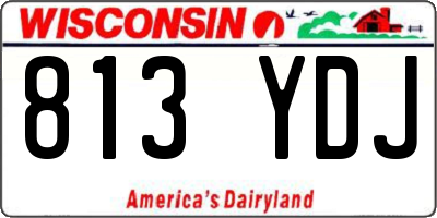 WI license plate 813YDJ