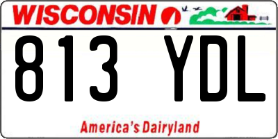WI license plate 813YDL