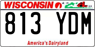 WI license plate 813YDM