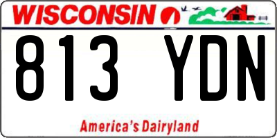 WI license plate 813YDN