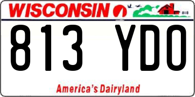 WI license plate 813YDO