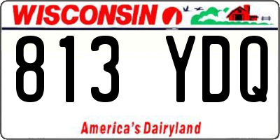 WI license plate 813YDQ